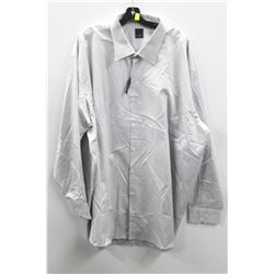 (MENS) DANIEL HECHTER GREY PINSTRIPE DRESS SHIRT NECK