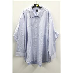 (MENS) DANIEL HECHTER BLUE PINSTRIPE DRESS SHIRT NECK