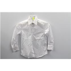 (MENS) WHITE DRESS SHIRT KIDS SIZE 4