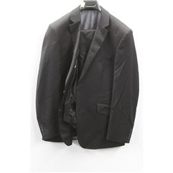 (MENS) BELLISSIMO BLACK SUIT JACKET SIZE 42R & PANTS 36L