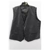 Image 1 : (MENS) SIGNATURE BLACK & GREY VEST SIZE 2XT