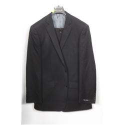 (MENS) BELLISSIMO BLACK SUIT JACKET SIZE 42T & PANTS 36L