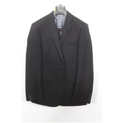 (MENS) BELLISSIMO BLACK SUIT JACKET SIZE 40T & PANTS 34L