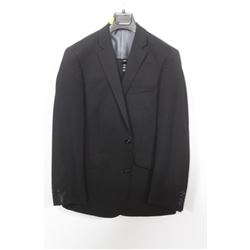(MENS) BELLISSIMO BLACK SUIT JACKET SIZE 42T & PANTS 36L
