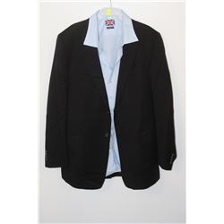 (MENS) SIGNATURE BLACK SUIT JACKET SIZE 44XL WITH A BABY