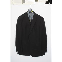 (MENS) BELLISSIMO BLACK PINSTRIPE SUIT JACKET SIZE 44T &