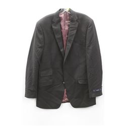 (MENS) GRAFTON BLACK TEXTURED SUIT JACKET SIZE 36R