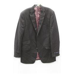 (MENS) GRAFTON BLACK TEXTURED SUIT JACKET SIZE 34S