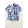 Image 1 : (MENS) HECHTER SHORT SLEEVE BLUE PLAID SHIRT SIZE SMALL