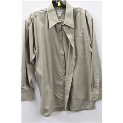 (MENS) CLUB EURO GREEN DRESS SHIRT NECK SIZE 15