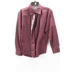 (MENS) DICAPRI BURGUNDY DRESS SHIRT SIZE MEDIUM