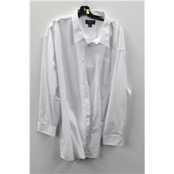 (MENS) PLATINUM WHITE DRESS SHIRT SIZE 4XL