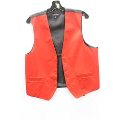 (MENS) ALADDINTIES RED & BLACK VEST SIZE LARGE