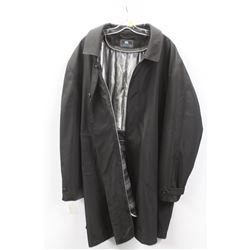 (MENS) EMBASSY ROW BLACK WINTER TRENCH SIZE 52