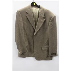(MENS) SAVRON BEIGE TEXTURED SUIT JACKET SIZE 42
