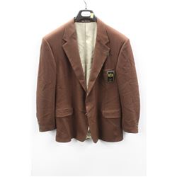 (MENS) SAVRON RUST TEXTURED SUIT JACKET SIZE 44