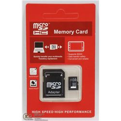 NEW 32GB MICRO SD CARD WITH ADAPTOR