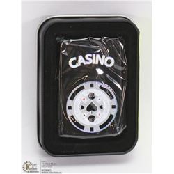 NEW ZIPPO STYLE LIGHTER W/ CASINO THEME