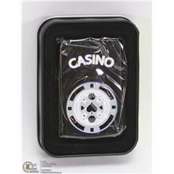 NEW ZIPPO STYLE LIGHTER W/ CASINO THEME