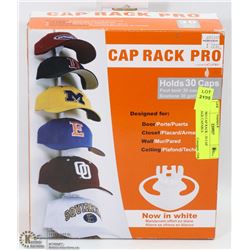 NEW PRO CAP RACK - 30 CAP STORAGE CAPABLE.