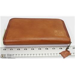 BROWN COOPER WEEKS GENUINE CALF WALLET MADE IN