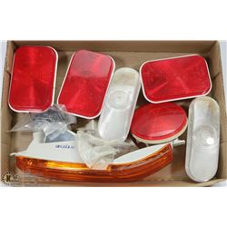 FLAT OF 8 VEHICLE LIGHTS - TURN SIGNAL, BRAKE &