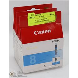 3 PACK OF CANON PIXMA CHROMALITE 100 CYAN INK