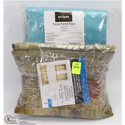 LOT OF TRICIA PANEL PAIR SOLD WITH ROD POCKET TIER