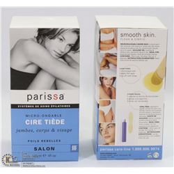TWO BOXES PARISSA MICROWAVEABLE WARM WAX HAIR