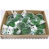 Image 1 : FLAT OF 13 BAGS OF GREEN GLASS GEMS