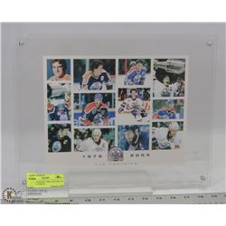 1979-2009 OILERS "THE CAPTAINS" 30 YEAR PICTURE IN
