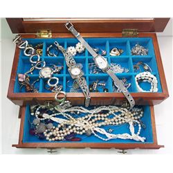 1 - JEWELRY BOX  & CONTENTS