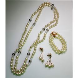 11 - SUITE OF FAUX PEARLS INCLUDING: