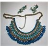 Image 1 : 12 - BLUE STATEMENT NECKLACE &
