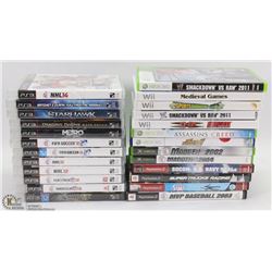 LOT OF GAMES PS3 MOSTLY SPORTS, XBOX 360