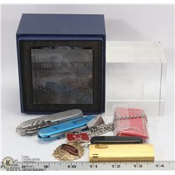 FLAT OF POCKETKNIVES INC SWISS ARMY ,3D ART