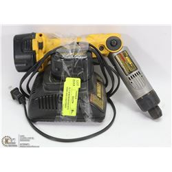 DEWALT SCREWDRIVER WITH CHARGER AND 2 BATTERIES