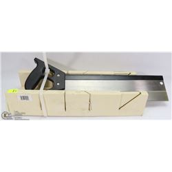 MITER BOX WITH 14" HAND SAW