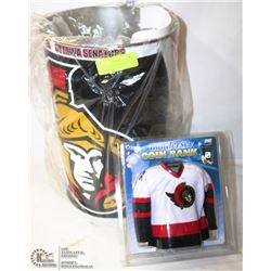 OTTAWA SENATORS BASKET/BANK AND CUP COLLECTIBLES