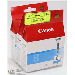 3 PACK OF CANON PIXMA CHROMALIFE 100 CYAN INK
