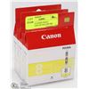 Image 1 : 3 PACK OF CANON PIXMA CHROMALIFE 100 YELLOW INK
