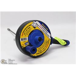 NEW POWER PISTOL GRIP DRUM AUGER 1/4"X25' CABLE.