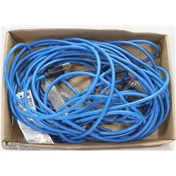 PAIR OF 25' EXTENSION CORDS W/ MULTI PLUG IN ENDS