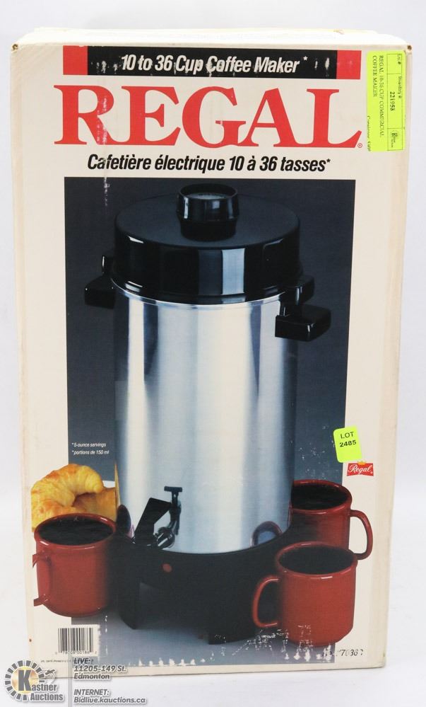 REGAL 10-36 CUP COMMERCIAL COFFEE MAKER