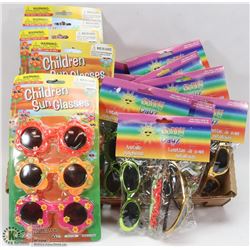 FLAT OF KIDS SUNGLASSES
