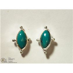 STERLING SILVER TURQUOISE EARRINGS