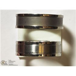 TWO TITANIUM MEN'S RINGS SIZES 11.5 & 12.75