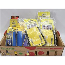 FLAT OF ASSORTED HARDWARE AND TOOLS