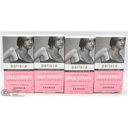 4 BOXES OF PARISSA WAX STRIPS
