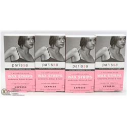 4 BOXES OF PARISSA WAX STRIPS